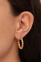 Heliophilia Silver Pendientes de Metal Dorados